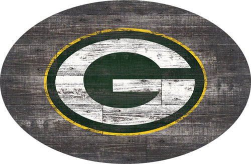 Green Bay Packers 0773-46in Distressed Wood Oval