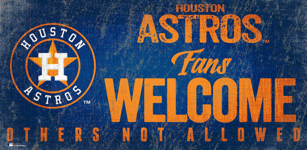 Houston Astros 0847-Fans Welcome 6x12