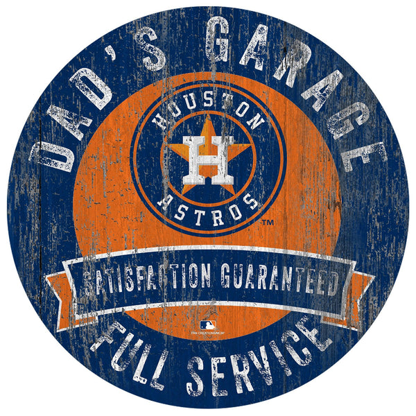 Houston Astros 0862-12in Dad's Garage Circle