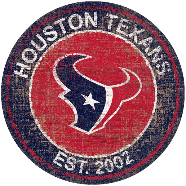 Houston Texans 0744-Heritage Logo Round