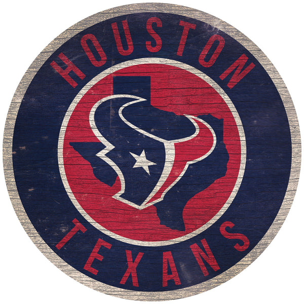 Houston Texans 0866-12in Circle w/State