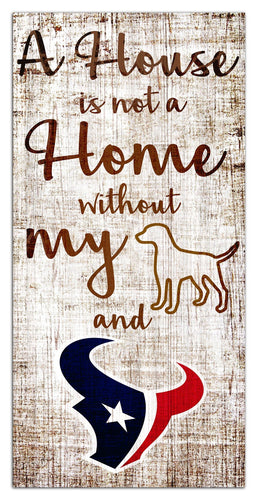 Houston Texans 0867-A House is not a Home 6x12