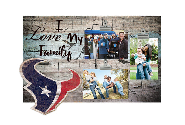 Houston Texans 0870-I Love My Family 11x19 Clip Frame