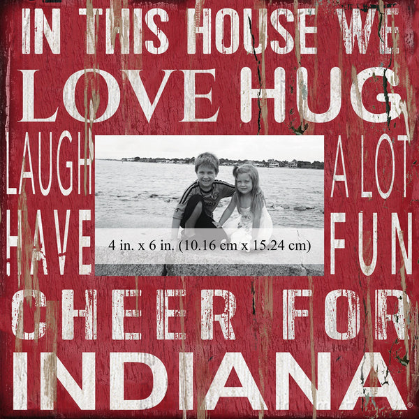 Indiana Hoosiers 0734-In This House 10x10 Frame