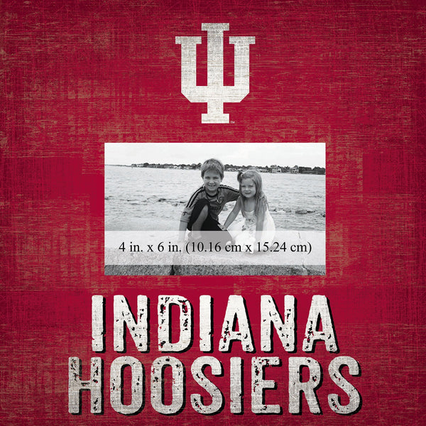 Indiana Hoosiers 0739-Team Name 10x10 Frame