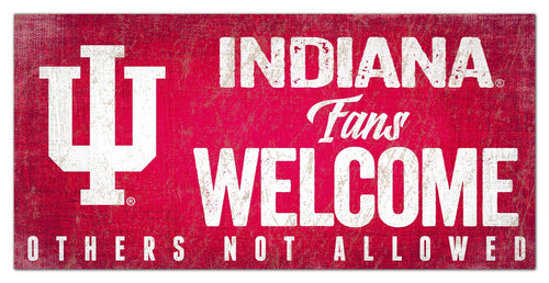 Indiana Hoosiers 0847-Fans Welcome 6x12