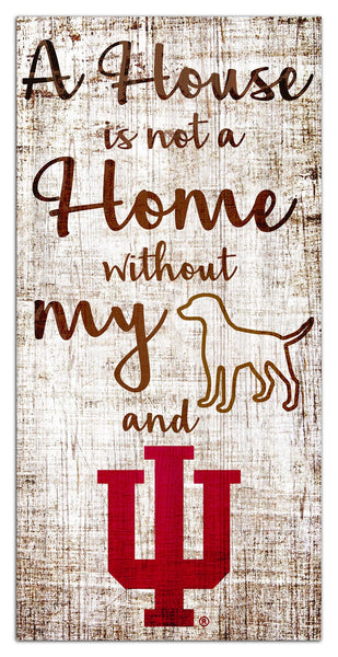 Indiana Hoosiers 0867-A House is not a Home 6x12