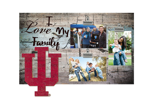 Indiana Hoosiers 0870-I Love My Family 11x19 Clip Frame