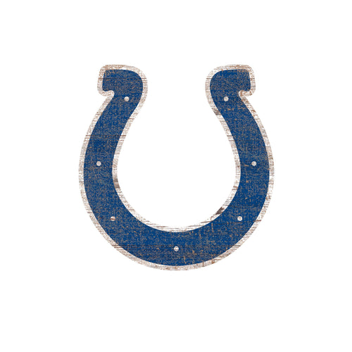 Indianapolis Colts 0843-Distressed Logo Cutout 24in