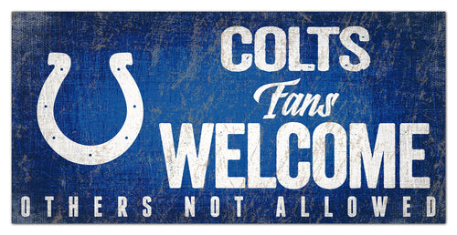 Indianapolis Colts 0847-Fans Welcome 6x12