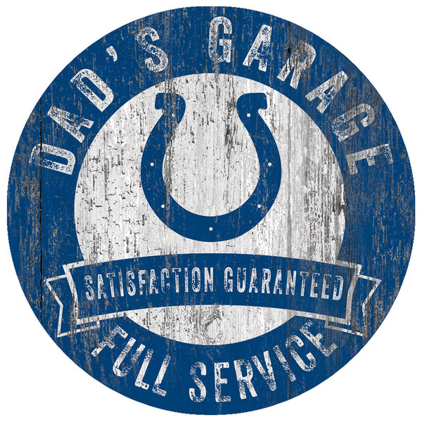 Indianapolis Colts 0862-12in Dad's Garage Circle