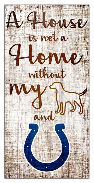 Indianapolis Colts 0867-A House is not a Home 6x12