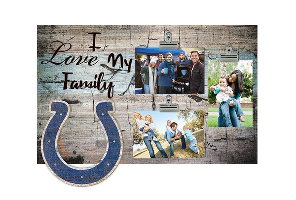 Indianapolis Colts 0870-I Love My Family 11x19 Clip Frame