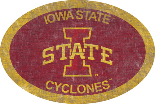 Iowa State Cyclones 0805-46in Team Color Oval