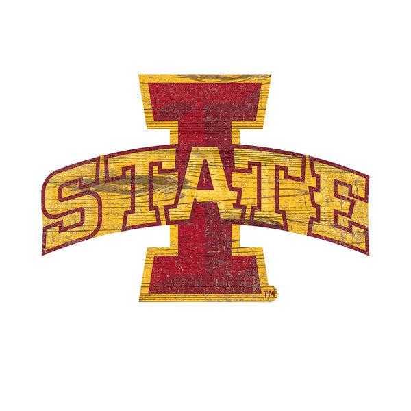 Iowa State Cyclones 0843-Distressed Logo Cutout 24in