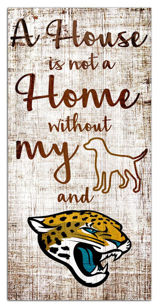 Jacksonville Jaguars 0867-A House is not a Home 6x12