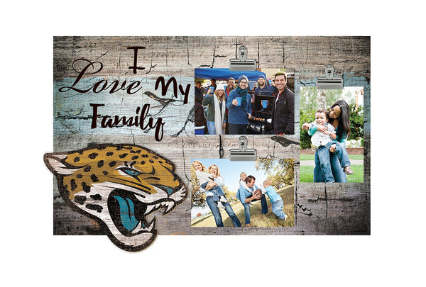 Jacksonville Jaguars 0870-I Love My Family 11x19 Clip Frame