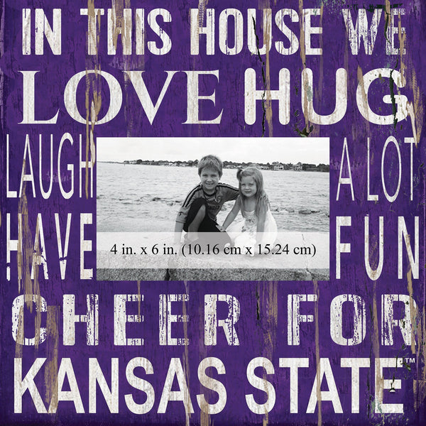 Kansas State Wildcats 0734-In This House 10x10 Frame