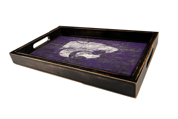 Kansas State Wildcats 0760-Distressed Tray w/ Team Color