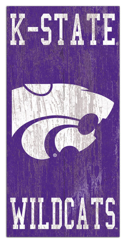 Kansas State Wildcats 0786-Heritage Logo w/ Team Name 6x12