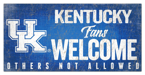 Kentucky Wildcats 0847-Fans Welcome 6x12