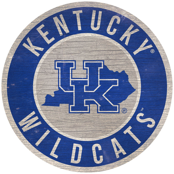Kentucky Wildcats 0866-12in Circle w/State