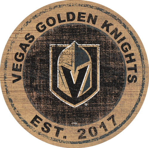 Las Vegas Golden Knights 0744-Heritage Logo Round