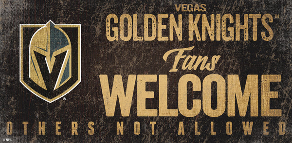 Las Vegas Golden Knights 0847-Fans Welcome 6x12