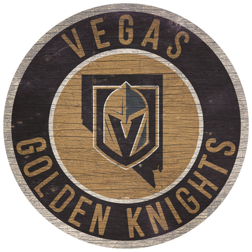 Las Vegas Golden Knights 0866-12in Circle w/State