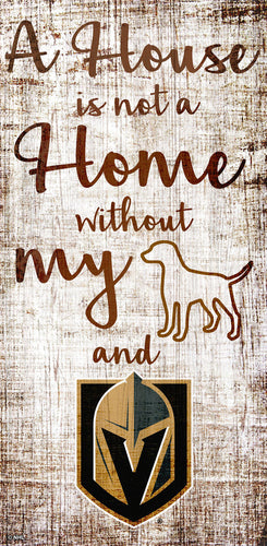 Las Vegas Golden Knights 0867-A House is not a Home 6x12