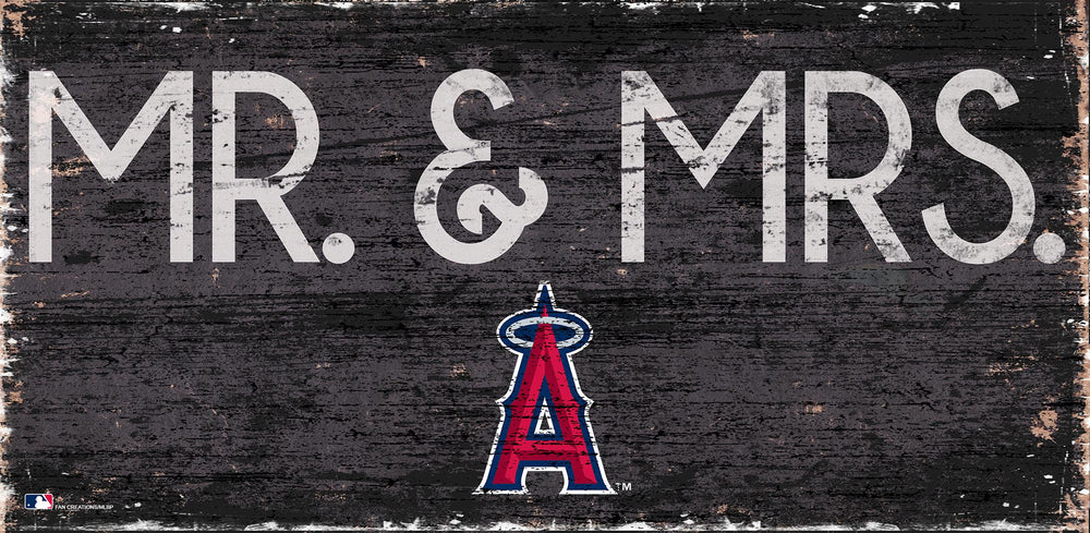 Los Angeles Angels 0732-Mr. and Mrs. 6x12