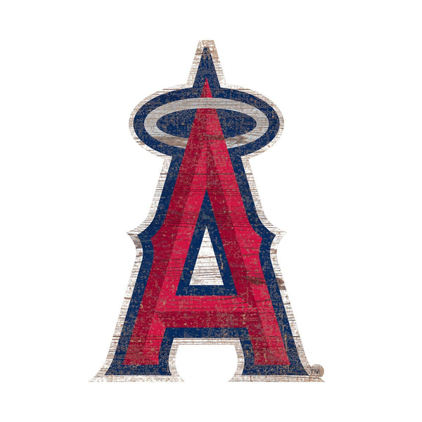 Los Angeles Angels 0843-Distressed Logo Cutout 24in