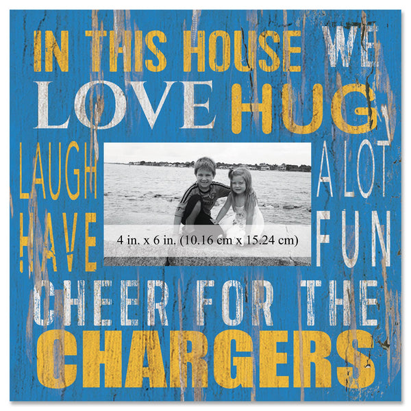 Los Angeles Chargers 0734-In This House 10x10 Frame