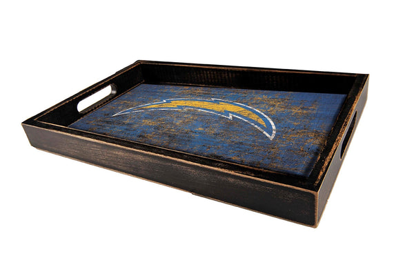 Los Angeles Chargers 0760-Distressed Tray w/ Team Color