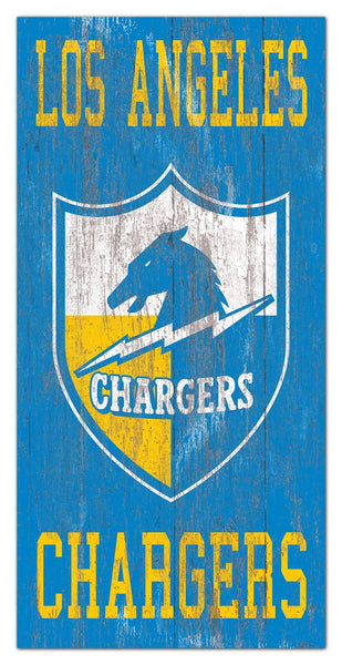 Los Angeles Chargers 0786-Heritage Logo w/ Team Name 6x12