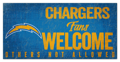 Los Angeles Chargers 0847-Fans Welcome 6x12