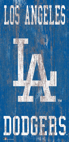 Los Angeles Dodgers 0786-Heritage Logo w/ Team Name 6x12
