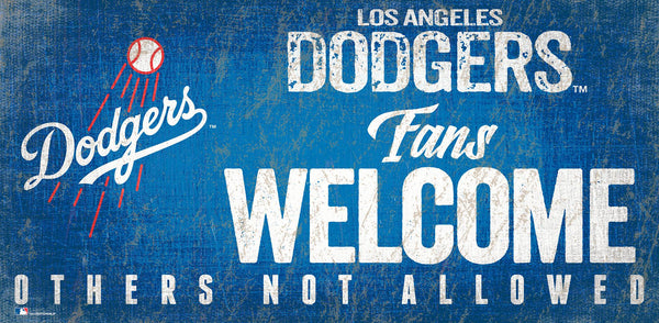 Los Angeles Dodgers 0847-Fans Welcome 6x12