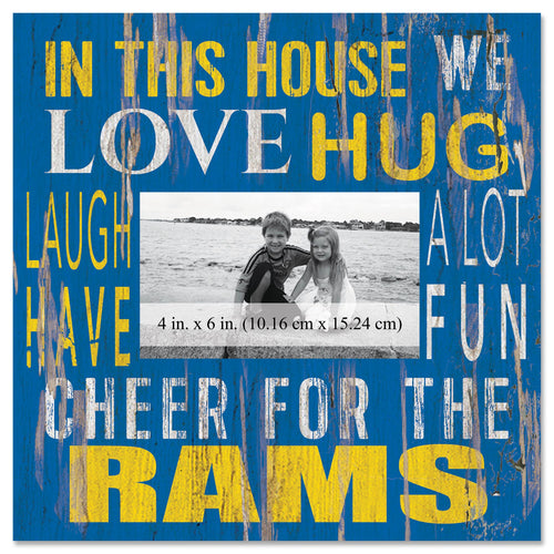 Los Angeles Rams 0734-In This House 10x10 Frame