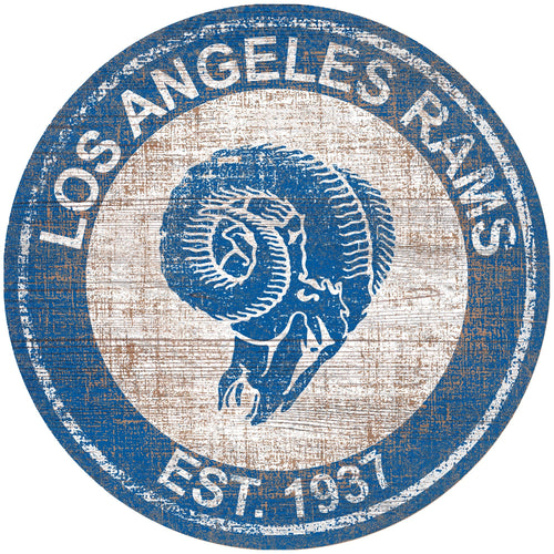Los Angeles Rams 0744-Heritage Logo Round