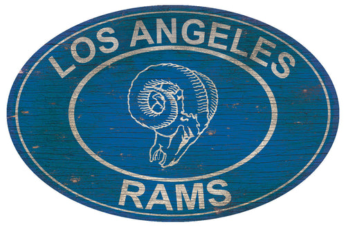 Los Angeles Rams 0801-46in Heritage Logo Oval