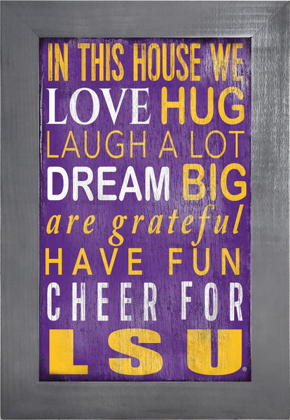 LSU Tigers 0725-Color In This House 11x19
