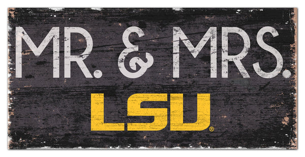 LSU Tigers 0732-Mr. and Mrs. 6x12