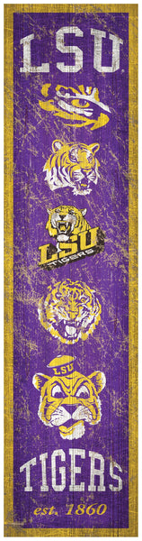 LSU Tigers 0787-Heritage Banner 6x24