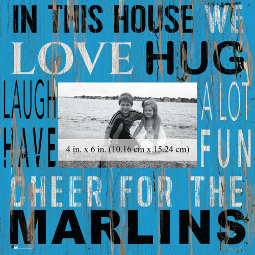 Maimi Marlins 0734-In This House 10x10 Frame