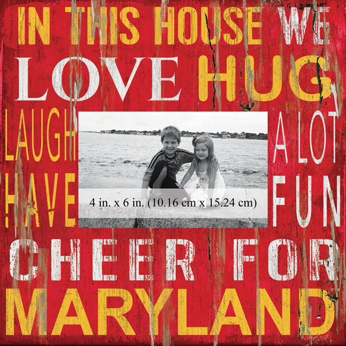 Maryland Terrapins 0734-In This House 10x10 Frame