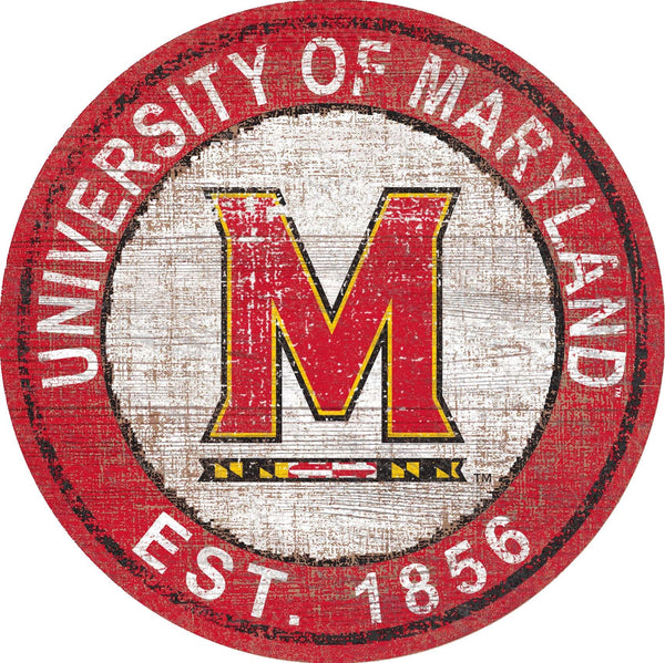 Maryland Terrapins 0744-Heritage Logo Round