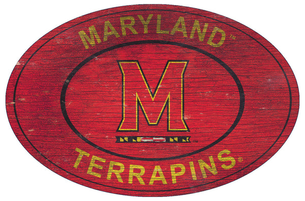 Maryland Terrapins 0801-46in Heritage Logo Oval