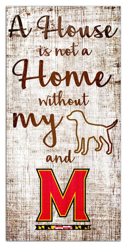 Maryland Terrapins 0867-A House is not a Home 6x12
