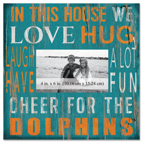 Miami Dolphins 0734-In This House 10x10 Frame